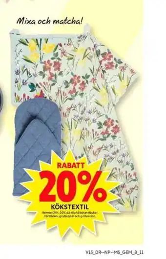 ICA Maxi Hemtex erbjuda