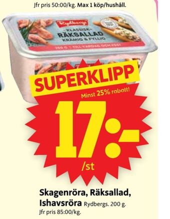 ICA Supermarket Rydbergs röror erbjuda