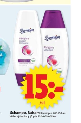 ICA Supermarket Barnängen balsam erbjuda