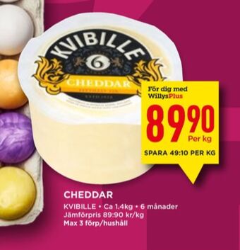 Willys Kvibille cheddar erbjuda