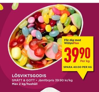 Willys Hemma Smått & gott lösviktsgodis erbjuda