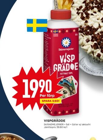 Willys Skånemejerier vispgrädde erbjuda