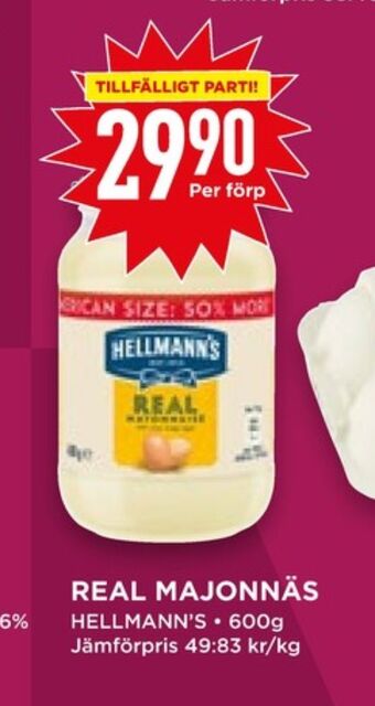 Willys Hemma Hellmanns majonnäs erbjuda