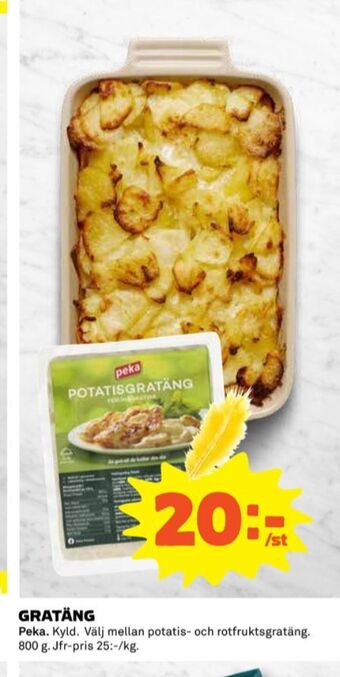 Coop Peka potatisgratäng erbjuda