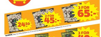 Stora Coop Coop grönsaker erbjuda