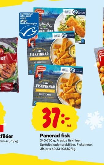 City Gross Findus fiskpinnar erbjuda