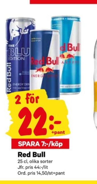 City Gross Red bull energidryck erbjuda