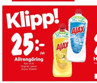 City Gross Ajax rengöringsmedel erbjuda