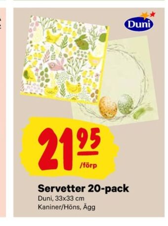 City Gross Duni servetter erbjuda