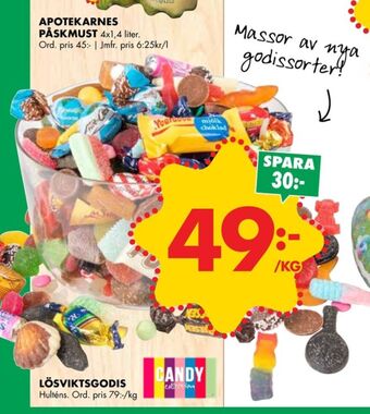 ÖoB Candy collection lösviktsgodis erbjuda