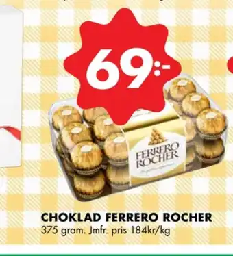 ÖoB Ferrero rocher chokladask erbjuda