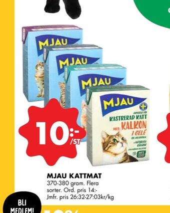 ÖoB Mjau kattmat erbjuda