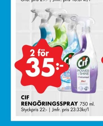 ÖoB Cif rengöringsmedel erbjuda