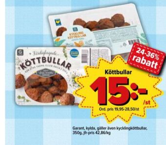 Östenssons Garant köttbullar erbjuda