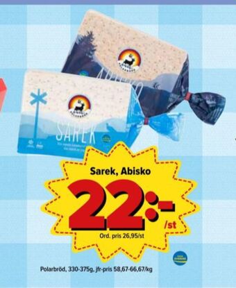 Östenssons Sarek tunnbröd erbjuda
