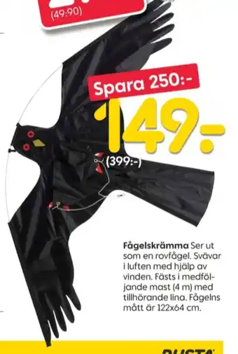 Rusta Respons fågelskrämma erbjuda