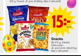 Matöppet Estrella chips erbjuda