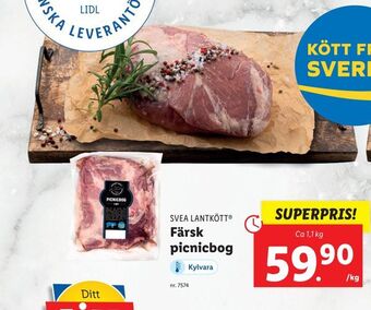 Lidl Färsk picnicbog erbjuda