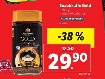 Lidl Snabbkaffe Gold erbjuda