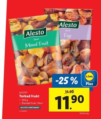 Lidl Torkad frukt erbjuda