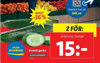 Lidl Svensk gurka erbjuda