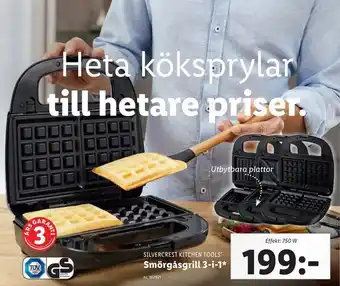 Smörgåsgrill 3-i-1