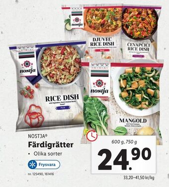 Lidl Färdigrätter erbjuda