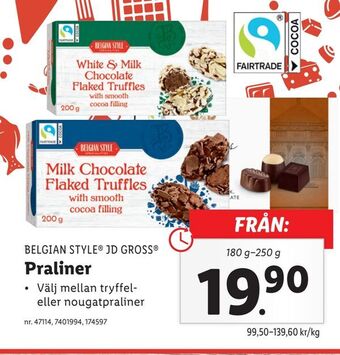 Lidl Praliner erbjuda
