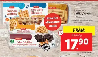 Lidl Våfflor/kakor erbjuda