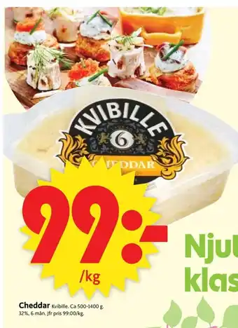 ICA Supermarket Kvibille Ost Cheddar 500-1400 g erbjuda