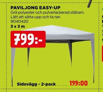 Jem&Fix Paviljong easy-up erbjuda