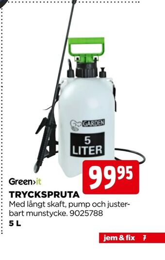 Jem&Fix Tryckspruta erbjuda