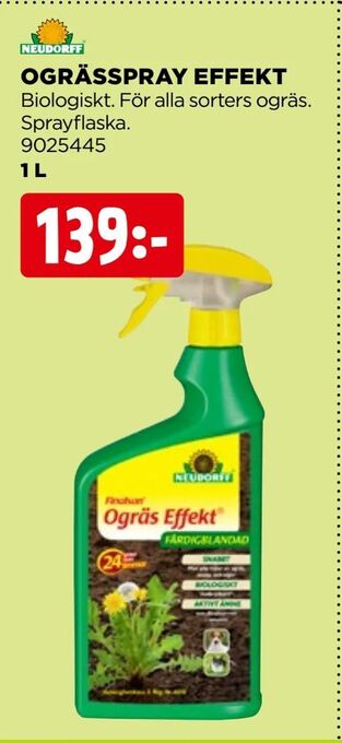 Jem&Fix Ogrässpray effekt erbjuda