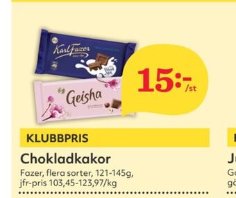 Hemköp Geisha chokladkaka erbjuda