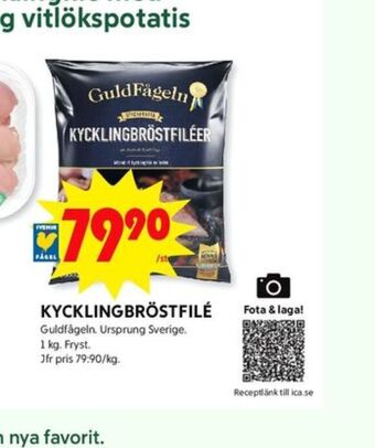 ICA Kvantum Guldfågeln kycklingbröstfilé erbjuda