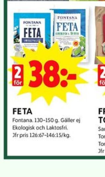 ICA Kvantum Fontana fetaost erbjuda