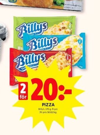 ICA Kvantum Billys pizza erbjuda