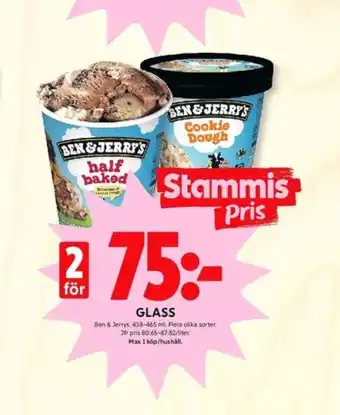 ICA Kvantum Ben & jerrys glass erbjuda