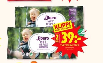 ICA Kvantum Libero tvättservetter erbjuda