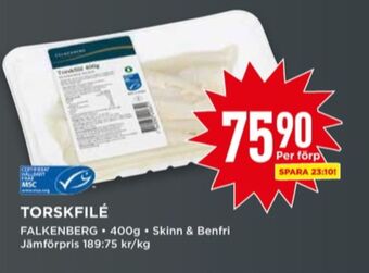 Willys Falkenberg seafood torskfilé erbjuda
