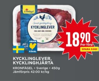 Willys Kronfågel kycklinghjärta erbjuda