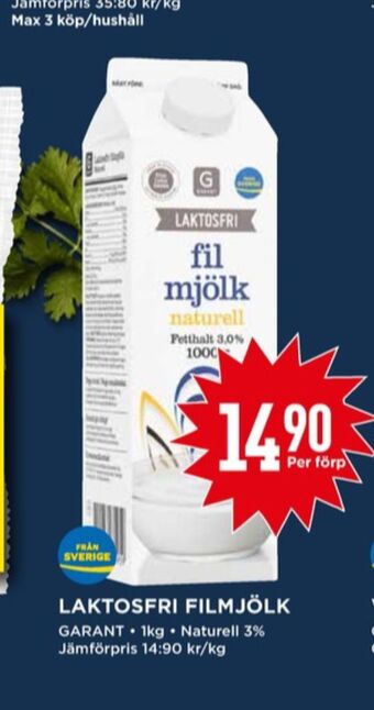 Willys Garant filmjölk erbjuda