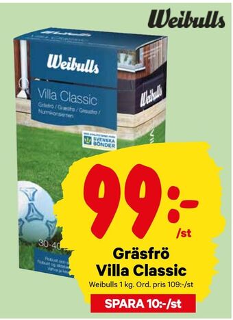 City Gross Gräsfrö Villa Classic erbjuda
