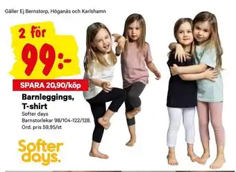 City Gross Barnleggings, T-shirt erbjuda