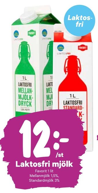City Gross Laktosfri mjölk erbjuda