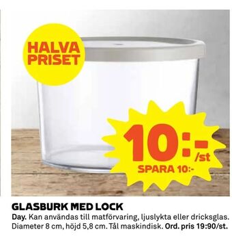Coop Extra GLASBURK MED LOCK erbjuda