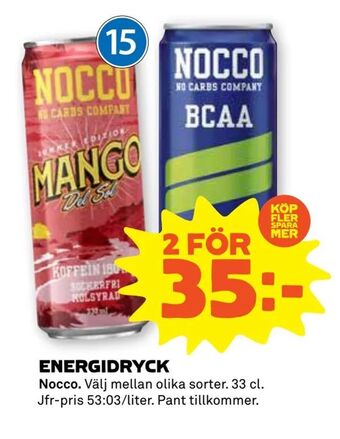 Stora Coop Energidryck erbjuda