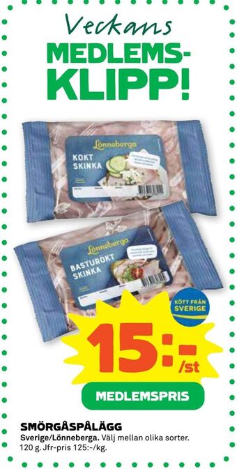 Stora Coop Smörgåspålägg erbjuda