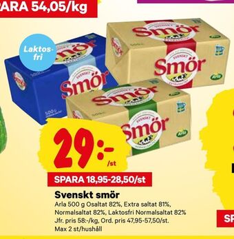 City Gross Svenskt smör erbjuda