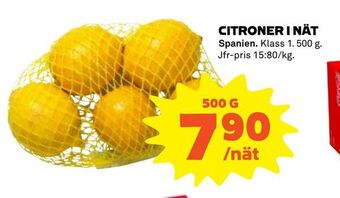 Coop Citroner i nät. erbjuda